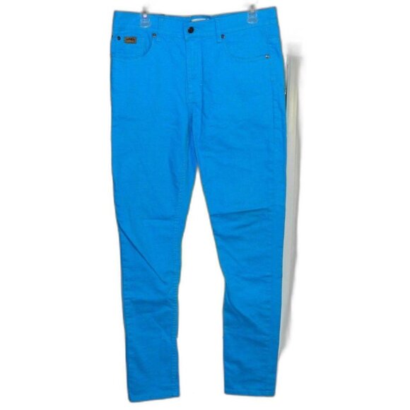 Skateboarding Titus Skinny Fit Up Turquoise Blue Jeans Size 34x33 - Picture 2 of 8